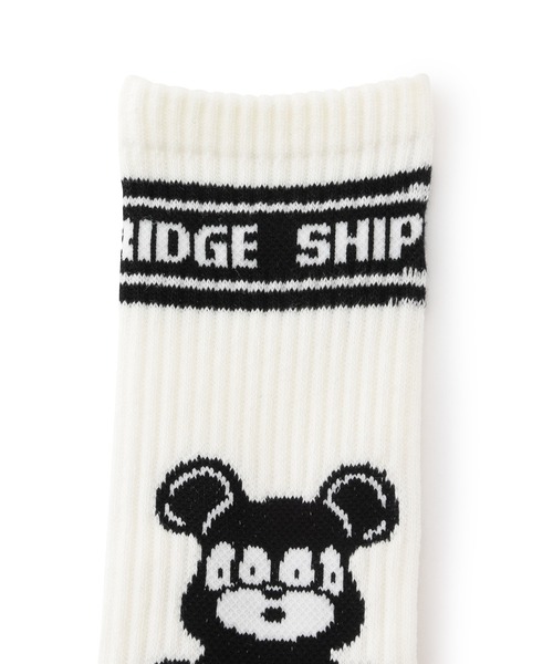 BE@RBRICK(ベアブリック)の「BE@RBRICK×BRIDGE SHIP HOUSEソックス(ソックス/靴下・メンズ・ホワイト/ブラック・FREE)」の7枚目の写真