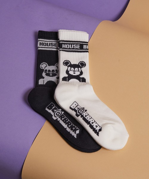 BE@RBRICK(ベアブリック)の「BE@RBRICK×BRIDGE SHIP HOUSEソックス(ソックス/靴下・メンズ・ホワイト/ブラック・FREE)」の16枚目の写真