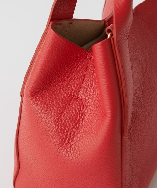 RIVE DROITE（リヴドロワ）の「PIENNE/ピエンヌ　レザートートM（トートバッグ・レディース・ライトグレー/グレー系その他/レッド・M）」の13枚目の写真