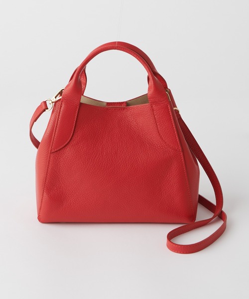 RIVE DROITE（リヴドロワ）の「PIENNE/ピエンヌ　レザートートM（トートバッグ・レディース・ライトグレー/グレー系その他/レッド・M）」の10枚目の写真