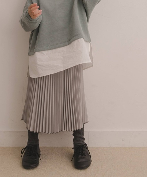 URBAN RESEARCH DOORS（アーバンリサーチドアーズ）の「プリーツスカート(KIDS)（スカート・キッズ・ライトグレー/マスタード・105/120/135/150）」の2枚目の写真