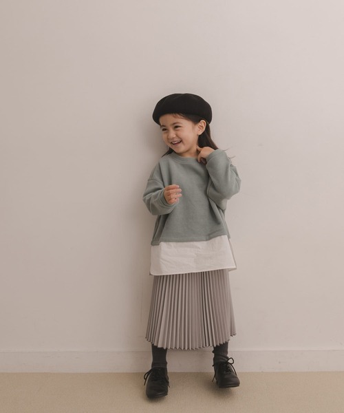 URBAN RESEARCH DOORS（アーバンリサーチドアーズ）の「プリーツスカート(KIDS)（スカート・キッズ・ライトグレー/マスタード・105/120/135/150）」の8枚目の写真