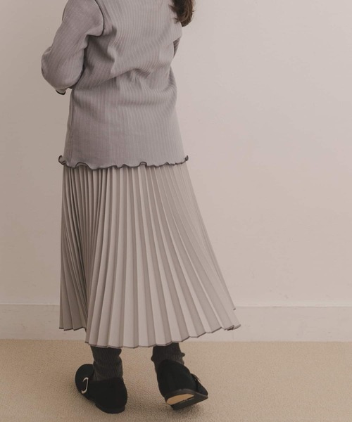 URBAN RESEARCH DOORS（アーバンリサーチドアーズ）の「プリーツスカート(KIDS)（スカート・キッズ・ライトグレー/マスタード・105/120/135/150）」の9枚目の写真