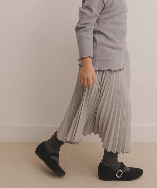 URBAN RESEARCH DOORS（アーバンリサーチドアーズ）の「プリーツスカート(KIDS)（スカート・キッズ・ライトグレー/マスタード・105/120/135/150）」の10枚目の写真