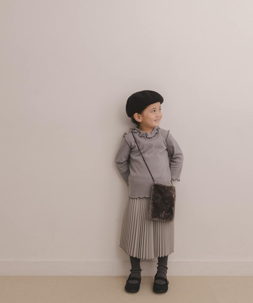 URBAN RESEARCH DOORS（アーバンリサーチドアーズ）の「プリーツスカート(KIDS)（スカート・キッズ・ライトグレー/マスタード・105/120/135/150）」の12枚目の写真