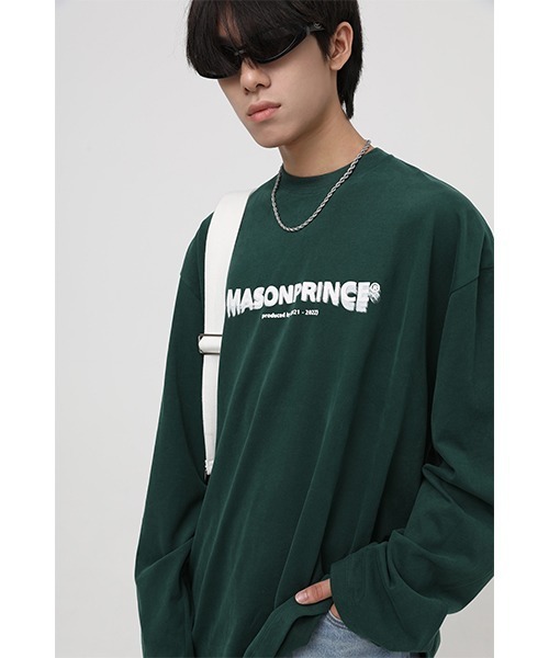 【MASONPRINCE】Oversized front logo long sleeve TEE CT2046