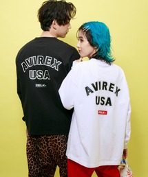 MILKFED. | 【AVIREX × MILKFED.】長袖 Tシャツ/ LONG SLEEVE T-SHIRT / アヴィレックス / ミルクフェド(Tシャツ/カットソー)
