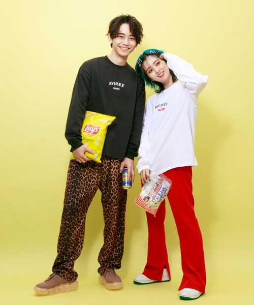 MILKFED.(ミルクフェド)の「【AVIREX × MILKFED.】長袖 Tシャツ/ LONG SLEEVE T-SHIRT / アヴィレックス / ミルクフェド(Tシャツ/カットソー・レディース・ブラック/ホワイト・FREE)」の4枚目の写真