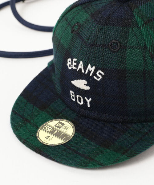 BEAMS BOY（ビームスボーイ）の「NEW ERA × BEAMS BOY / 別注 BBロゴ キャップ ポーチ S（ポーチ・レディース・インディゴブルー・ONE SIZE）」の2枚目の写真