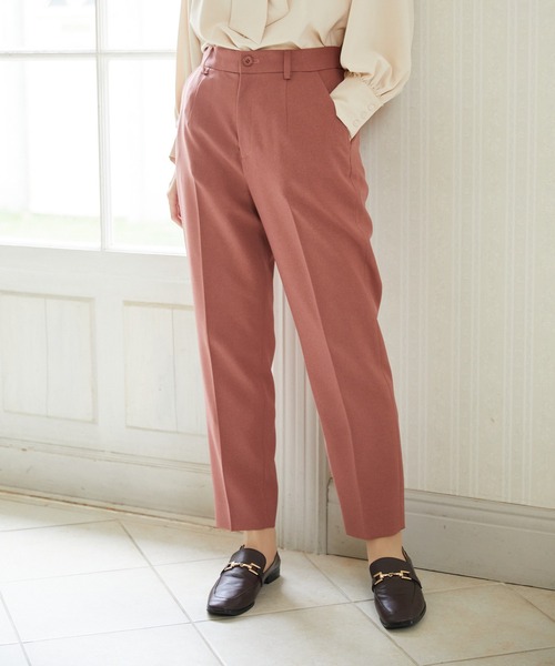 Rewde(ルゥデ)の「テーパードパンツ(1R12-09081)(その他パンツ・レディース・ブラック/グリーン/ライトグレー/モーブ系・S/M/L)」の4枚目の写真