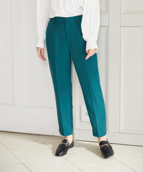Rewde(ルゥデ)の「テーパードパンツ(1R12-09081)(その他パンツ・レディース・ブラック/グリーン/ライトグレー/モーブ系・S/M/L)」の3枚目の写真
