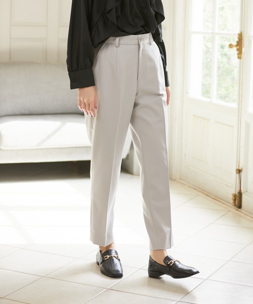 Rewde(ルゥデ)の「テーパードパンツ(1R12-09081)(その他パンツ・レディース・ブラック/グリーン/ライトグレー/モーブ系・S/M/L)」の2枚目の写真