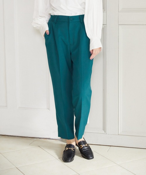 Rewde(ルゥデ)の「テーパードパンツ(1R12-09081)(その他パンツ・レディース・ブラック/グリーン/ライトグレー/モーブ系・S/M/L)」の18枚目の写真