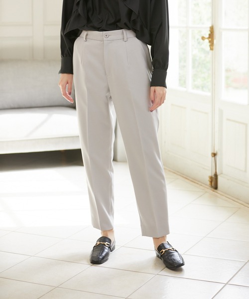 Rewde(ルゥデ)の「テーパードパンツ(1R12-09081)(その他パンツ・レディース・ブラック/グリーン/ライトグレー/モーブ系・S/M/L)」の19枚目の写真