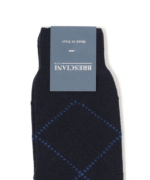 Bresciani（ブレシアニ）の「BRESCIANI / ウールナイロン アーガイルソックス（ソックス/靴下・メンズ・グリーン系その他4/ブラウン/ネイビー/グレー/ブラック/チャコールグレー/ライトブラウン/ベージュ/ダークグリーン/ブラウン系その他5/ブラック系その他4・ONE SIZE）」の15枚目の写真