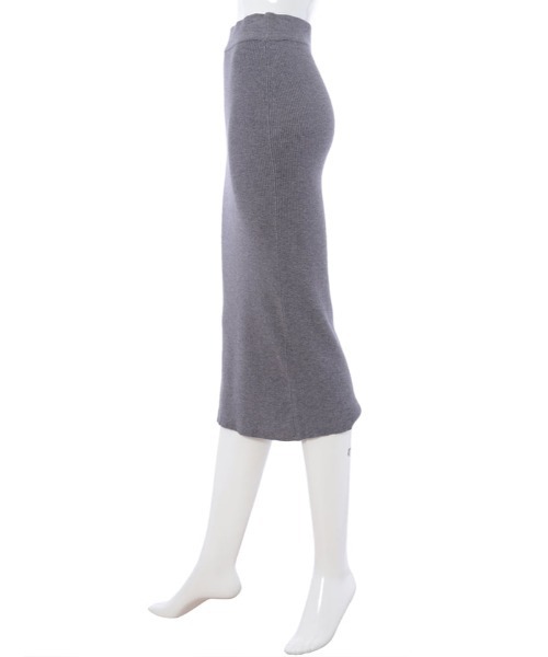 Edit Sheen（エディットシーン）の「リブニットタイトスカート（スカート・レディース・ブラック/グレー・FREE）」の5枚目の写真