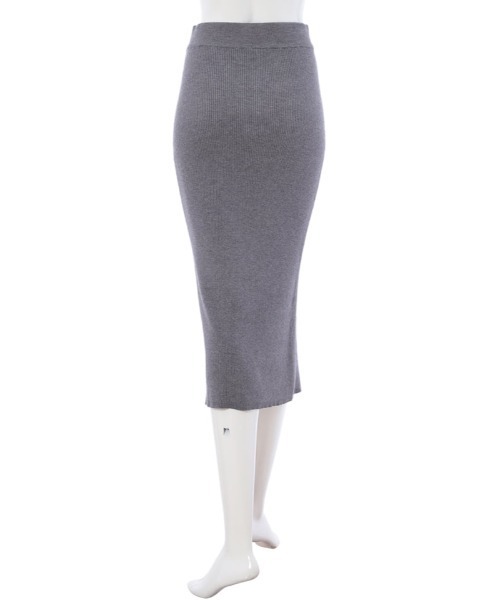 Edit Sheen（エディットシーン）の「リブニットタイトスカート（スカート・レディース・ブラック/グレー・FREE）」の6枚目の写真