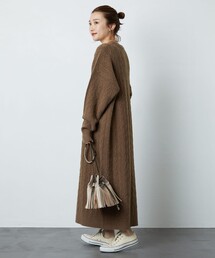 FREAK'S STORE | ▽【WEB限定】ケーブルニットワンピース(ワンピース)