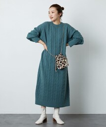 FREAK'S STORE | ▽【WEB限定】ケーブルニットワンピース(ワンピース)