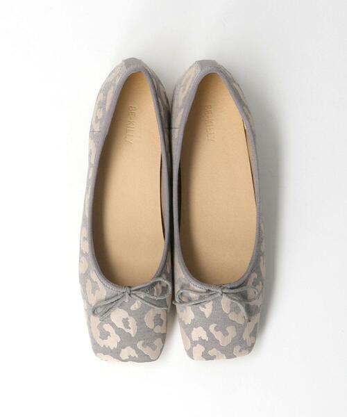 BE-KILLY（ビーキリー）の「＜BE-KILLY＞レオパード バレエシューズ ◆（バレエシューズ・レディース・ブラック/グレー・38/39/36/37）」の3枚目の写真