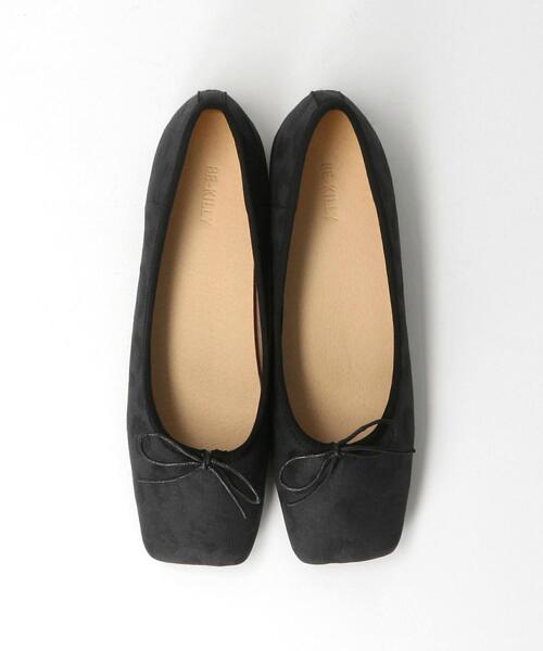 BE-KILLY（ビーキリー）の「＜BE-KILLY＞レオパード バレエシューズ ◆（バレエシューズ・レディース・ブラック/グレー・38/39/36/37）」の4枚目の写真