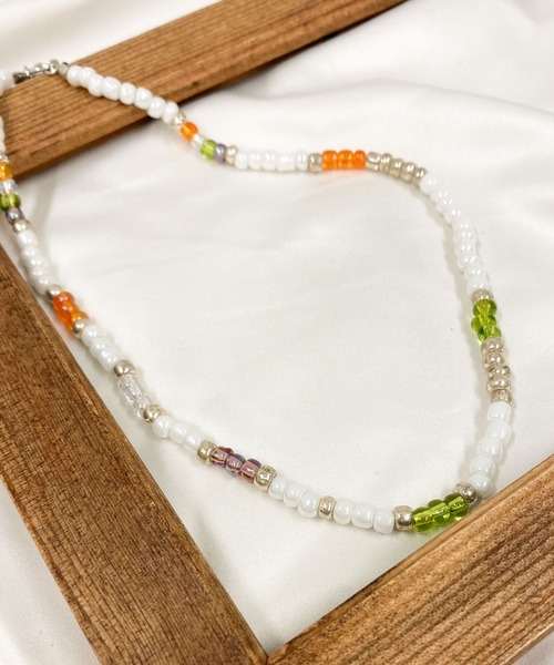 WEGO（ウィゴー）の「WEGO/シンプルビーズネックレス（ネックレス・レディース・ゴールド/シルバー/その他1/その他2・FREE）」の4枚目の写真