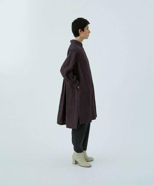 conges payes ADIEU TRISTESSE(コンジェ ペイエ アデュートリステス)の「リネンチュニック(チュニック・レディース・キナリ/チャコール・38)」の15枚目の写真
