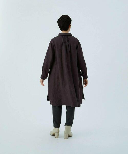 conges payes ADIEU TRISTESSE(コンジェ ペイエ アデュートリステス)の「リネンチュニック(チュニック・レディース・キナリ/チャコール・38)」の14枚目の写真