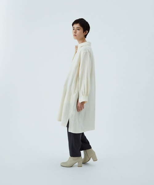 conges payes ADIEU TRISTESSE(コンジェ ペイエ アデュートリステス)の「リネンチュニック(チュニック・レディース・キナリ/チャコール・38)」の9枚目の写真