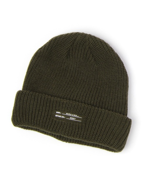 niko and...（ニコアンド）の「プリントニットワッチ（ニットキャップ/ビーニー・メンズ・ブラック/ブラウン/オフホワイト/オリーブ/オレンジ/ブルー・FREE）」の4枚目の写真