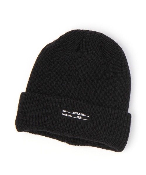 niko and...（ニコアンド）の「プリントニットワッチ（ニットキャップ/ビーニー・メンズ・ブラック/ブラウン/オフホワイト/オリーブ/オレンジ/ブルー・FREE）」の9枚目の写真