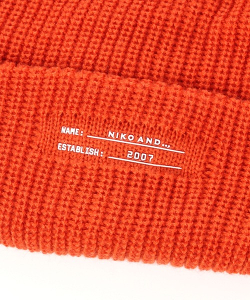 niko and...（ニコアンド）の「プリントニットワッチ（ニットキャップ/ビーニー・メンズ・ブラック/ブラウン/オフホワイト/オリーブ/オレンジ/ブルー・FREE）」の16枚目の写真