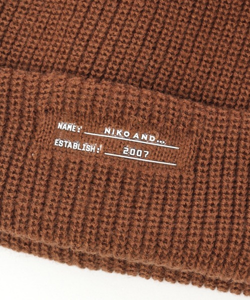 niko and...（ニコアンド）の「プリントニットワッチ（ニットキャップ/ビーニー・メンズ・ブラック/ブラウン/オフホワイト/オリーブ/オレンジ/ブルー・FREE）」の17枚目の写真