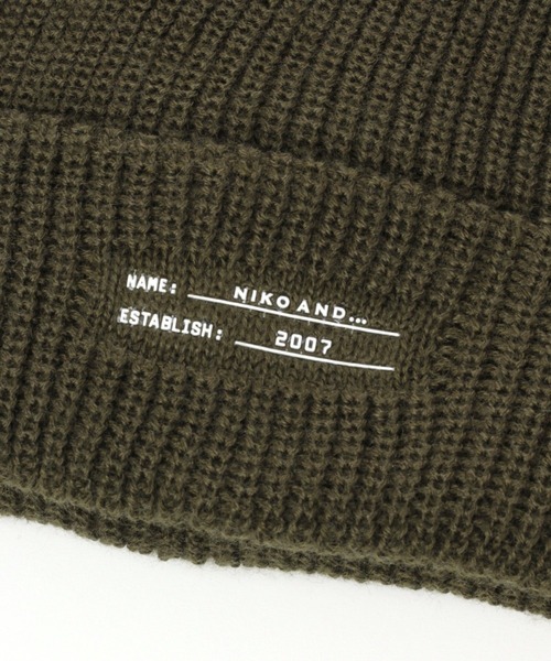 niko and...（ニコアンド）の「プリントニットワッチ（ニットキャップ/ビーニー・メンズ・ブラック/ブラウン/オフホワイト/オリーブ/オレンジ/ブルー・FREE）」の18枚目の写真
