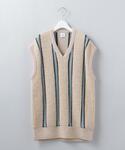 6(ROKU) BEAUTY&YOUTH UNITED ARROWS | ＜6(ROKU)＞PILE STRIPE VEST/ベスト(背心外套)