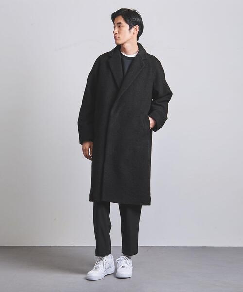EN ROUTE(アンルート)の「<EN ROUTE(アンルート)> ウール/ポリエステル ジャージー ガウン コート(その他アウター・メンズ・ブラック・1/2/3)」の5枚目の写真