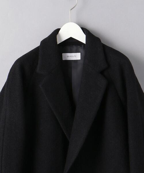 EN ROUTE(アンルート)の「<EN ROUTE(アンルート)> ウール/ポリエステル ジャージー ガウン コート(その他アウター・メンズ・ブラック・1/2/3)」の8枚目の写真