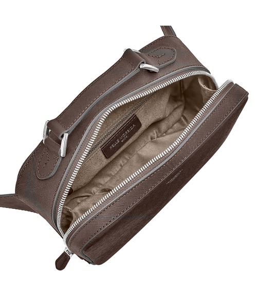 PELLE MORBIDA(ペッレモルビダ)の「apitano(キャピターノ)CA017-ショルダーバッグ(ショルダーバッグ・メンズ・チャコールグレー/ブラック/ダークブラウン/ベージュ/ネイビー・FREE)」の9枚目の写真
