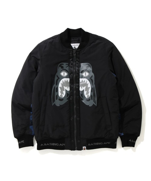 A BATHING APE(アベイシングエイプ)の「TIGER BOMBER JACKET M(ミリタリージャケット・メンズ・ブラック・LARGE/MEDIUM)」の1枚目の写真
