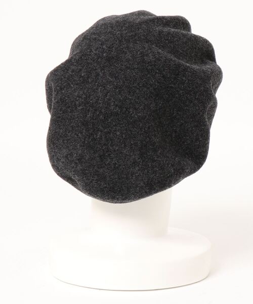 無(ム)の「BASQUE BIG BERET 【バスクビッグベレー】(ハンチング/ベレー帽・レディース・チャコールグレー/ブラウン/ブラック・FREE)」の7枚目の写真