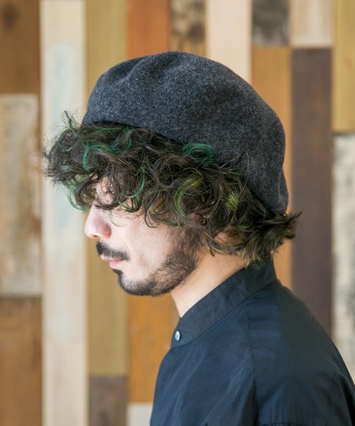 無(ム)の「BASQUE BIG BERET 【バスクビッグベレー】(ハンチング/ベレー帽・レディース・チャコールグレー/ブラウン/ブラック・FREE)」の6枚目の写真