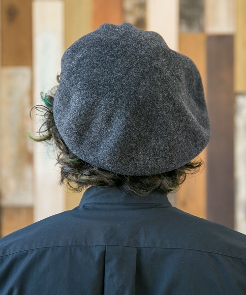 無(ム)の「BASQUE BIG BERET 【バスクビッグベレー】(ハンチング/ベレー帽・レディース・チャコールグレー/ブラウン/ブラック・FREE)」の13枚目の写真
