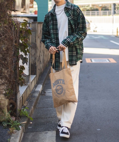 WEGO（ウィゴー）の「WEGO/グラフィックウォッシュトート（トートバッグ・メンズ・その他1/その他2/その他3/その他4/その他5/その他6・FREE）」の14枚目の写真