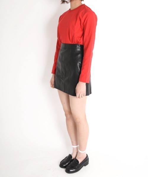 urge:(アージコロン )の「【URGE:】 合成皮革 ミニスカート(スカート・レディース・ブラック・SMALL/MEDIUM/X-LARGE/LARGE)」の7枚目の写真