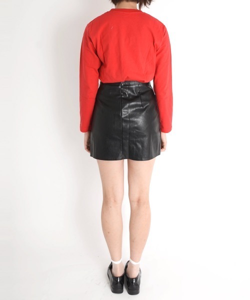 urge:(アージコロン )の「【URGE:】 合成皮革 ミニスカート(スカート・レディース・ブラック・SMALL/MEDIUM/X-LARGE/LARGE)」の6枚目の写真