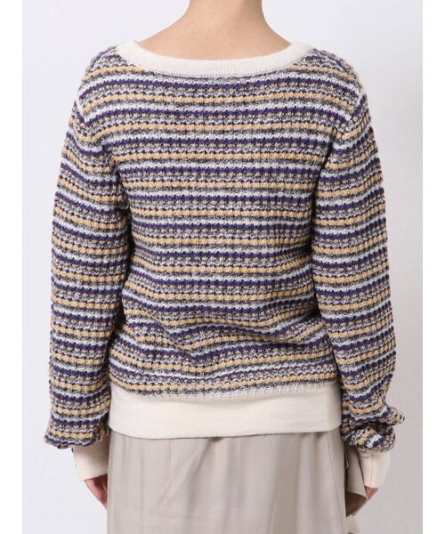 dazzlin（ダズリン）の「ツイードミドルカーディガン（カーディガン/ボレロ・レディース・ベージュ/パープル・FREE）」の5枚目の写真