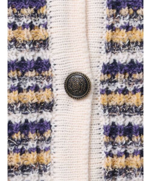 dazzlin（ダズリン）の「ツイードミドルカーディガン（カーディガン/ボレロ・レディース・ベージュ/パープル・FREE）」の9枚目の写真