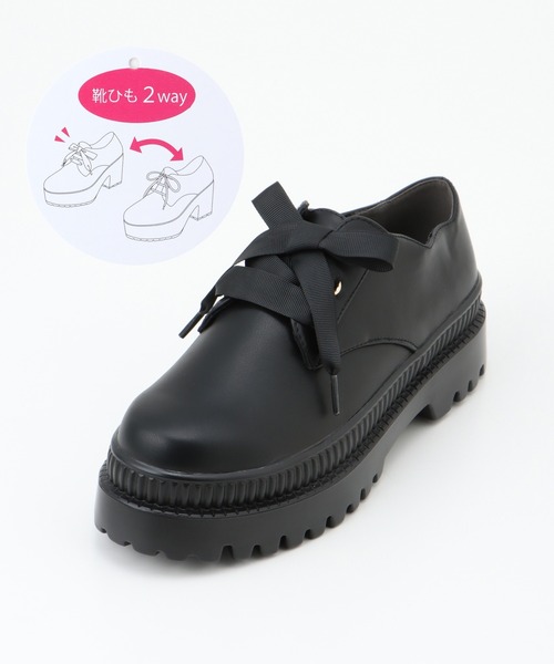 Honeys（ハニーズ）の「スカラップマニッシュ（その他シューズ・レディース・ブラック系その他/ブラック系その他2・LL/S/M/L）」の9枚目の写真