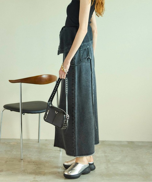 2WAYワンピースMAISON SPECIAL メゾンスペシャル MAISON SPECIAL ワンピース 2way Cut Fringe Jacquard
