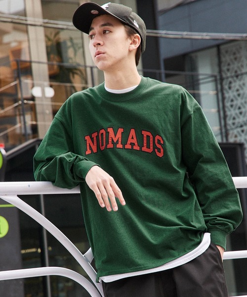 新品　未使用品　STONE  サーモンピンク　長袖カットソー　正規品 セール】クルーネックリブカットソー／crew neck lib cutsaw